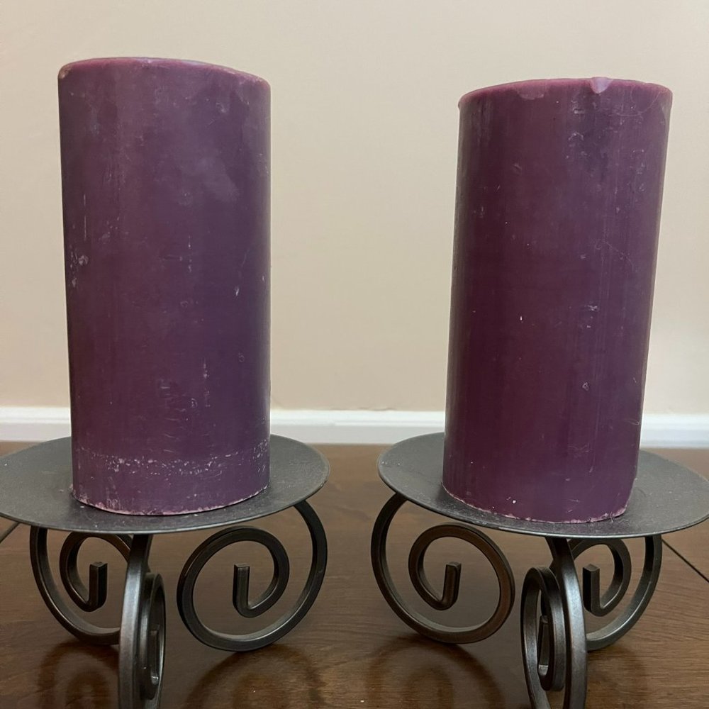 Pillar Candle Holders & Candles